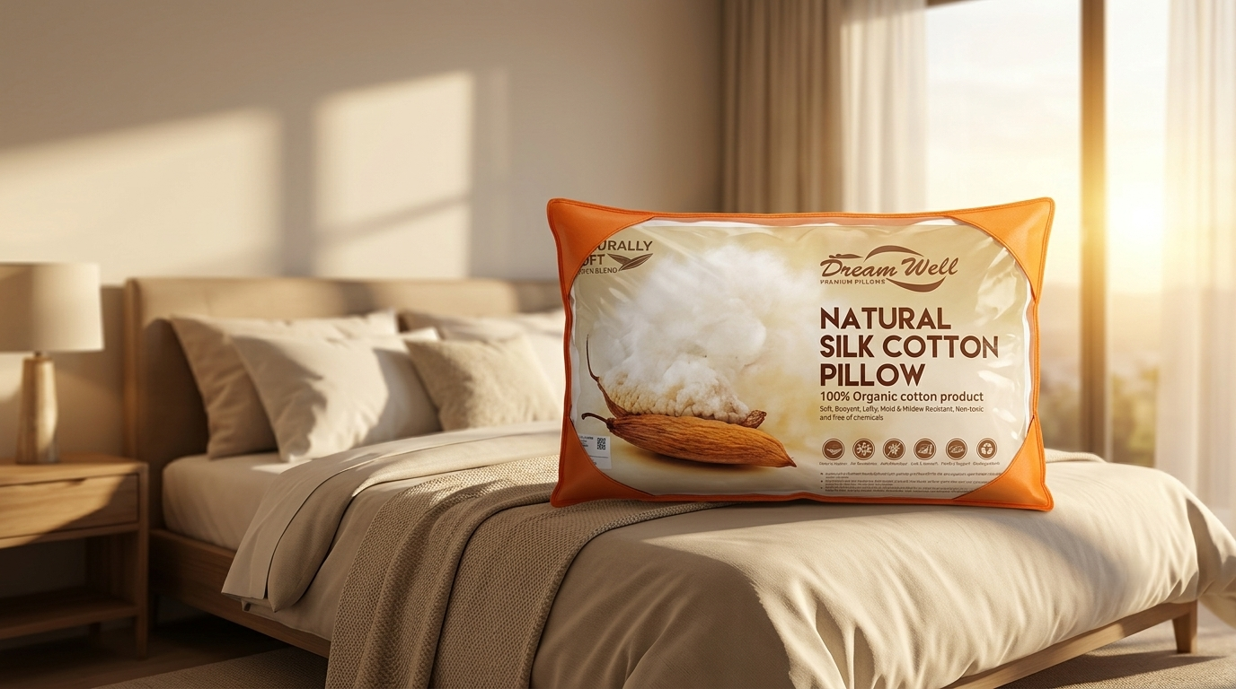 Natural Silk Cotton Pillow Natural Silk Cotton Pillow